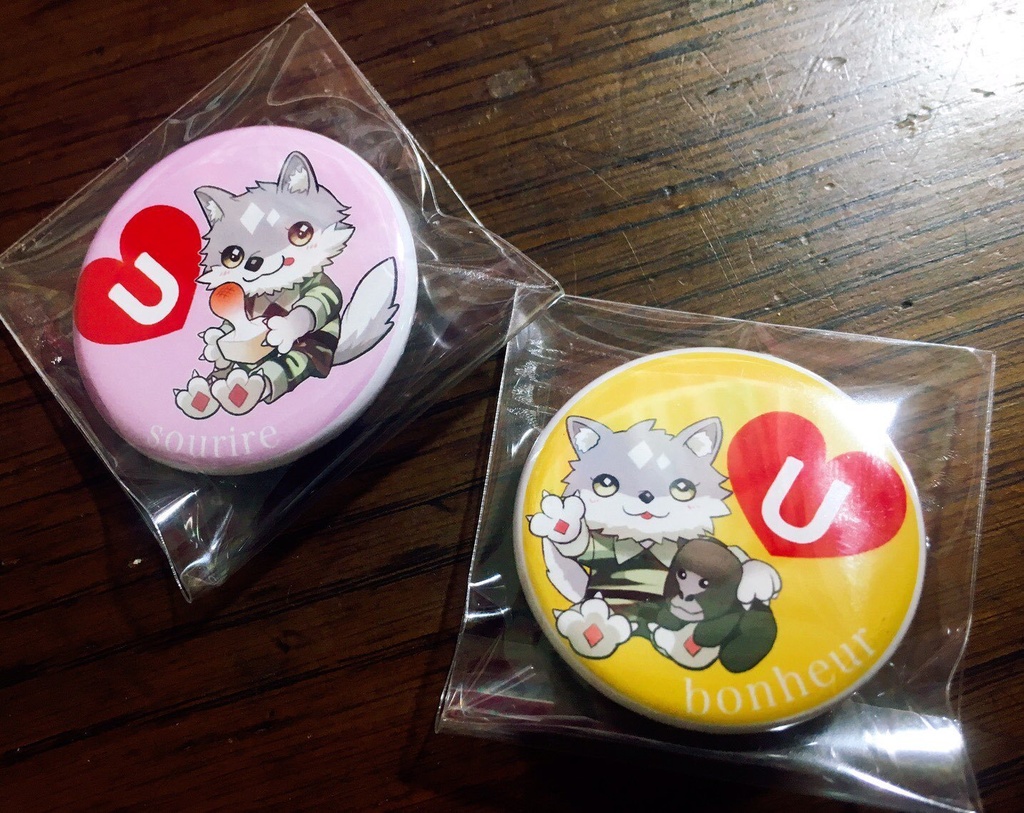 るぶお 缶バッチ