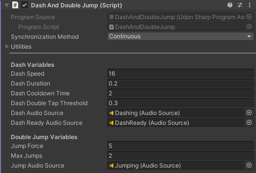 Better Player Movements Udon# Script V1.0 by NuxiBunni