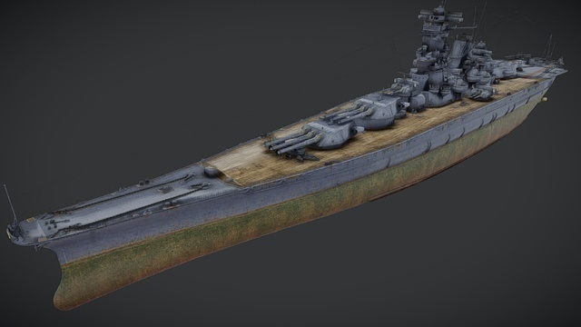 IJN Musashi|大日本帝国海軍 戦艦 武蔵|3Dモデル