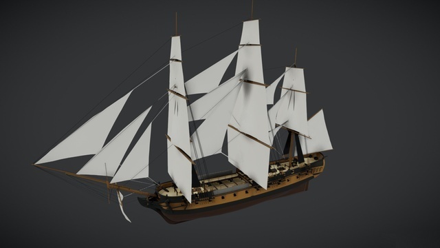 HMS Surprise｜イギリス海軍 HMSサプライズ｜3Dモデル