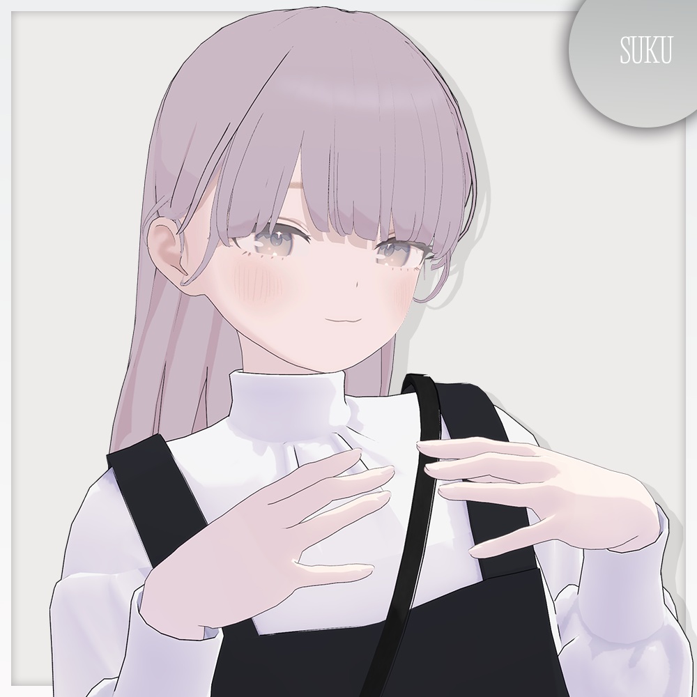 【☁Lapwing対応】ストレートヘア【VRChat】