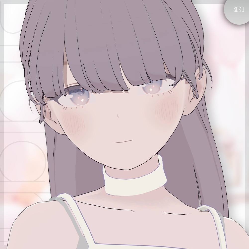 【☁Lapwing対応】ストレートヘア【VRChat】