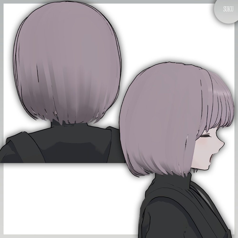 【☁Lapwing対応】ボブヘア【VRChat】