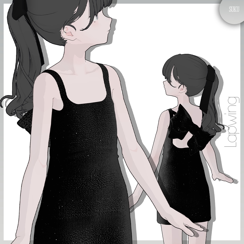 【2アバター対応】Sparkly Dress【VRChat】