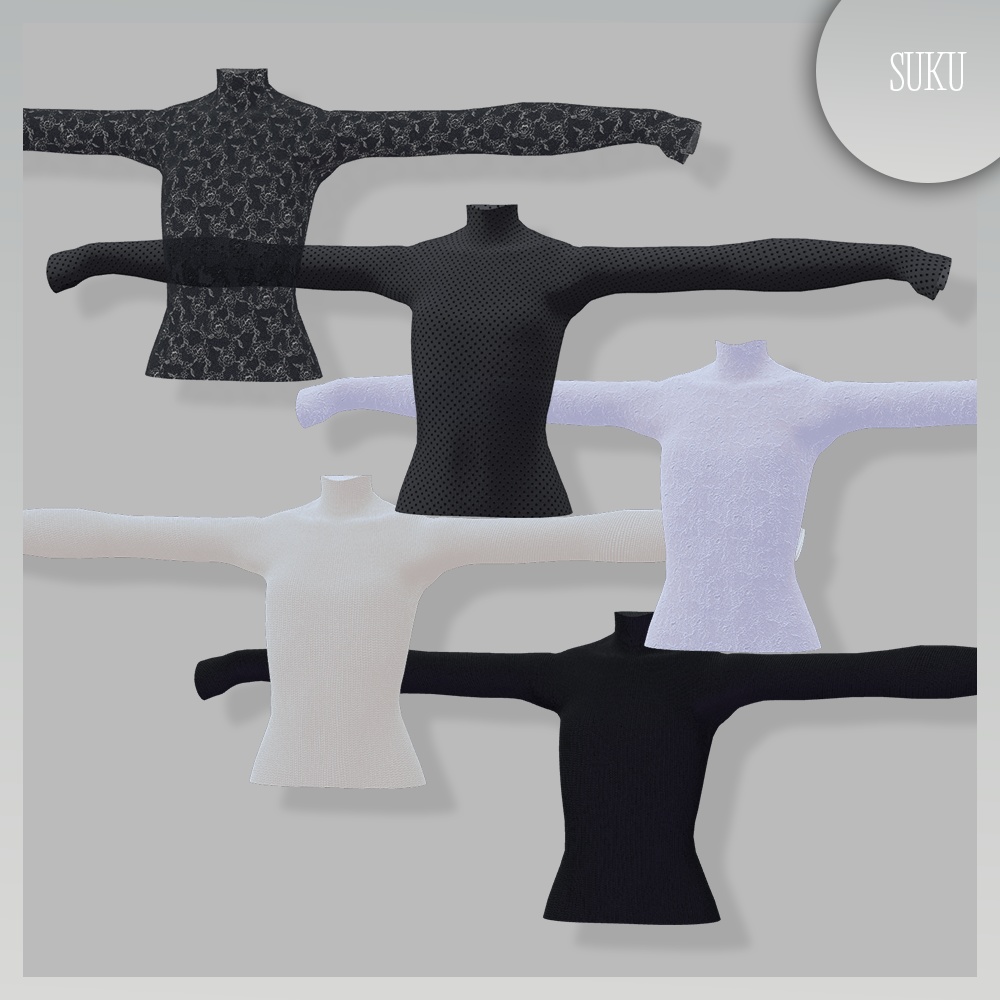 【SALE☁Lapwing対応】Lace Tops【VRChat】