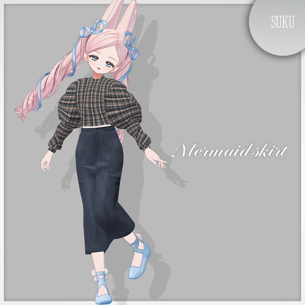 【☁Fyuett/Lapwing/Marycia/しなの対応】Mermaid skirt【VRChat】