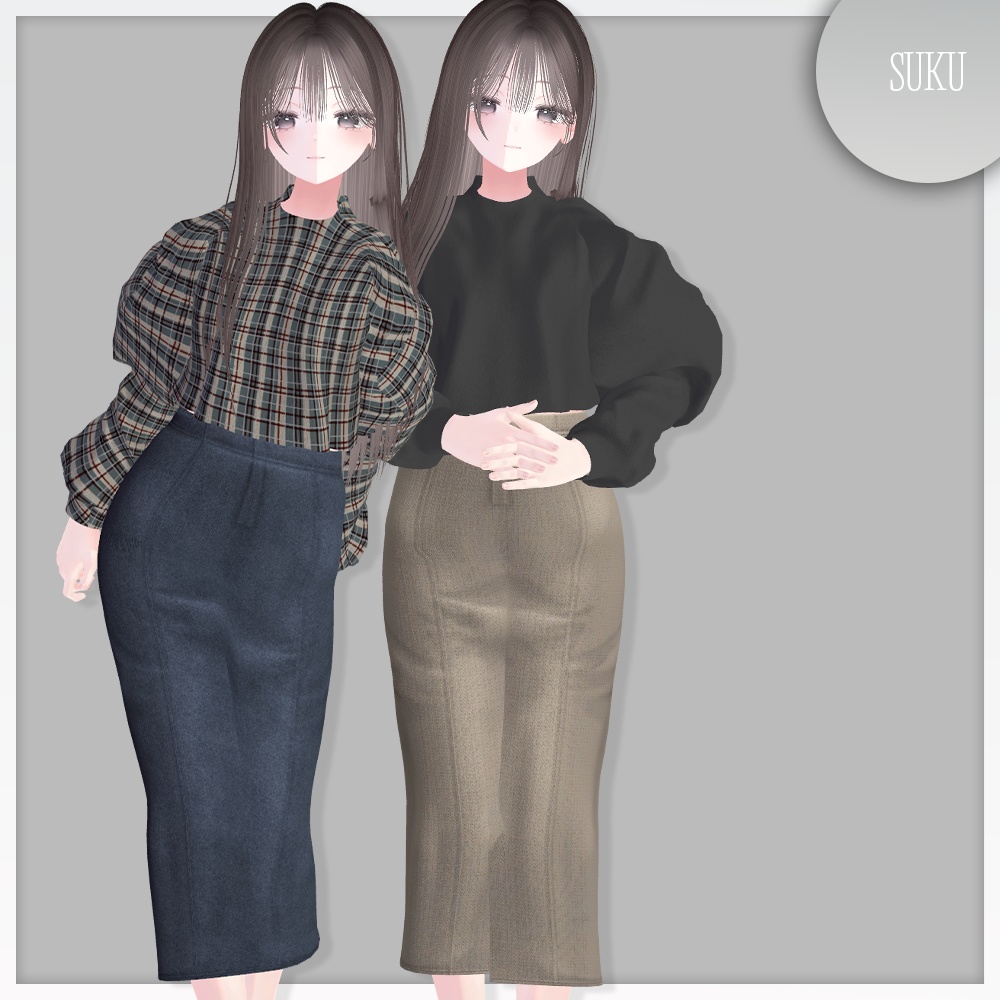 【SALE☁Lapwing/Marycia/しなの対応】Mermaid skirt【VRChat】