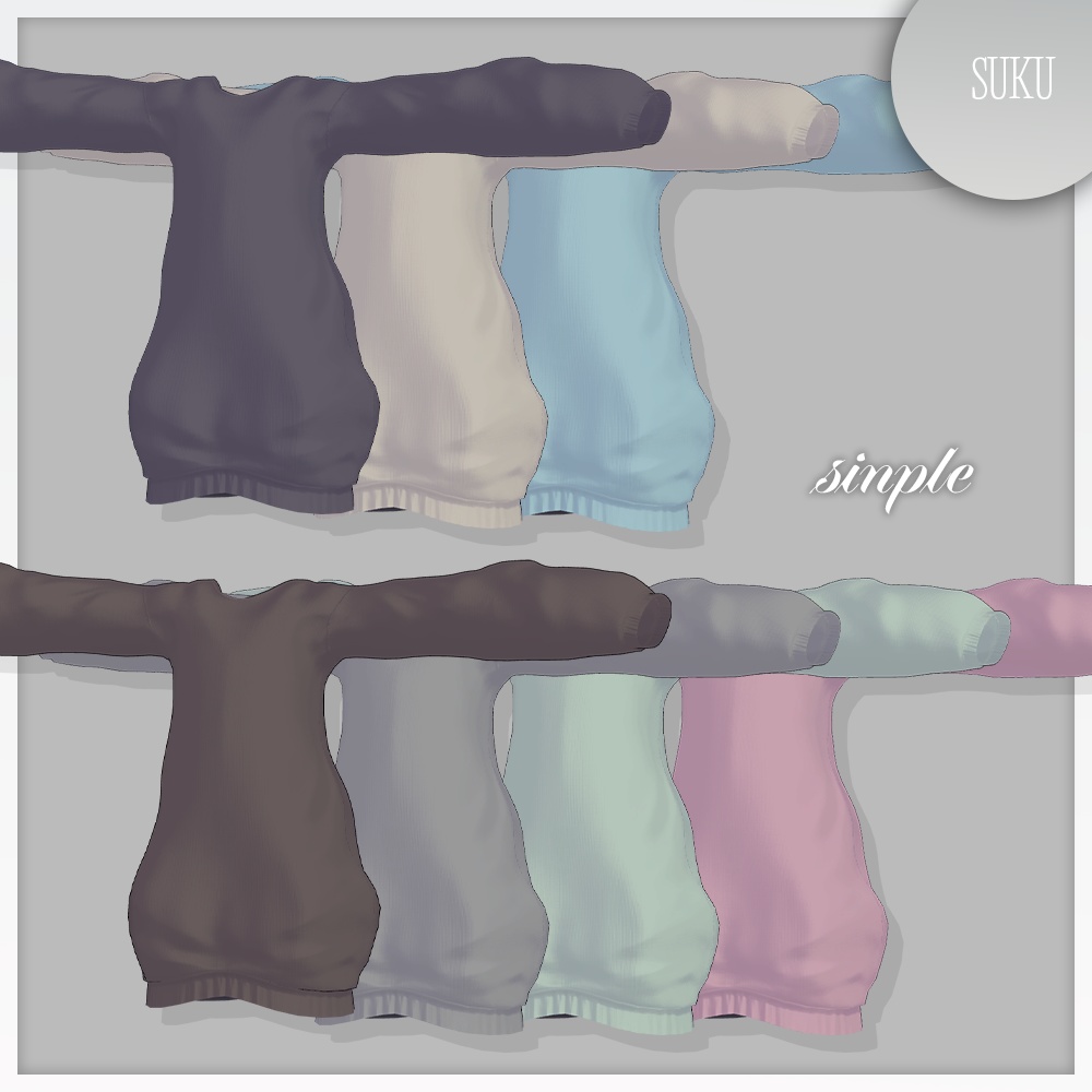 【☁Lapwing/Marycia/しなの対応】Relaxed Bear Sweat【VRChat】