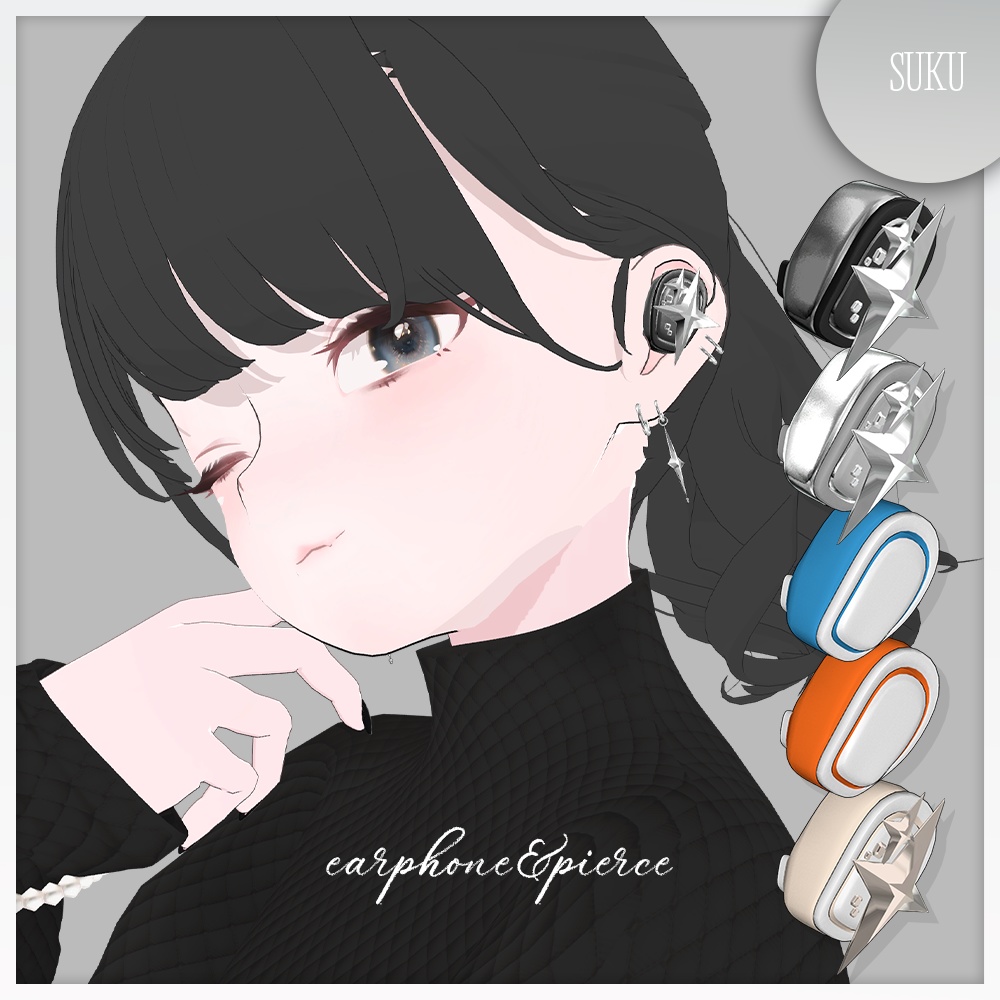 【SALE☁】earphone&pierce【VRChat】