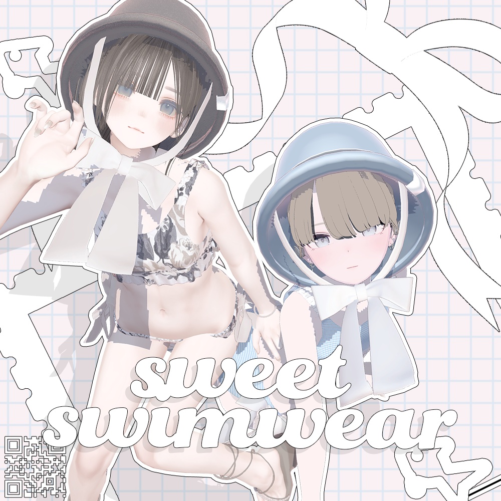【🎀4アバター対応】sweet swimwear【VRChat】