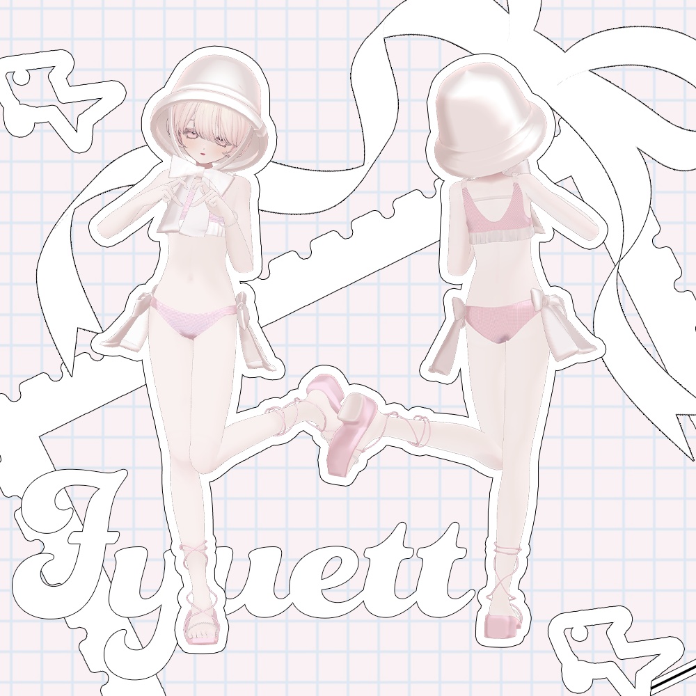 【🎀4アバター対応】sweet swimwear【VRChat】