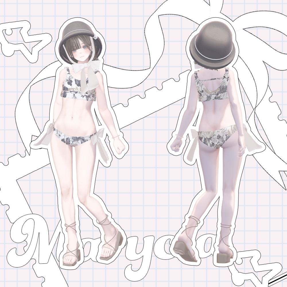 【🎀4アバター対応】sweet swimwear【VRChat】