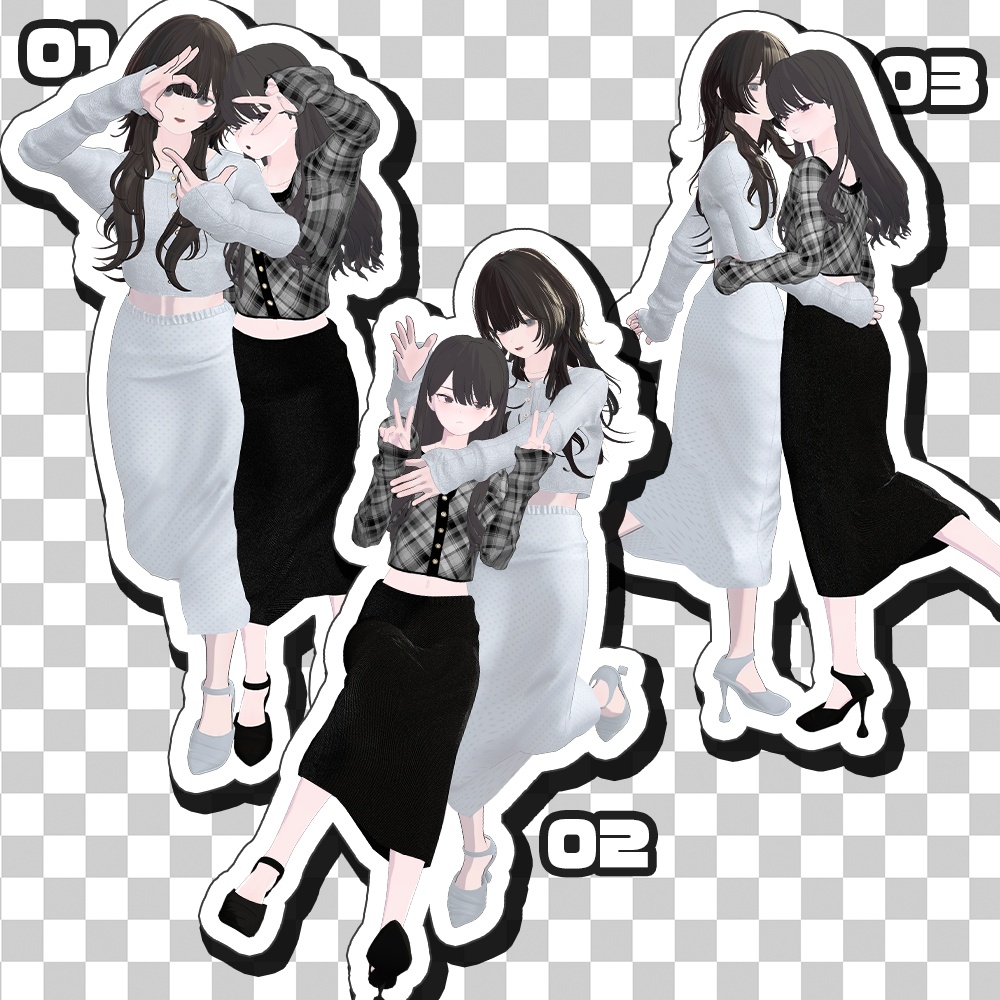 【48H限定無料配布】ポーズセット【VRChat】