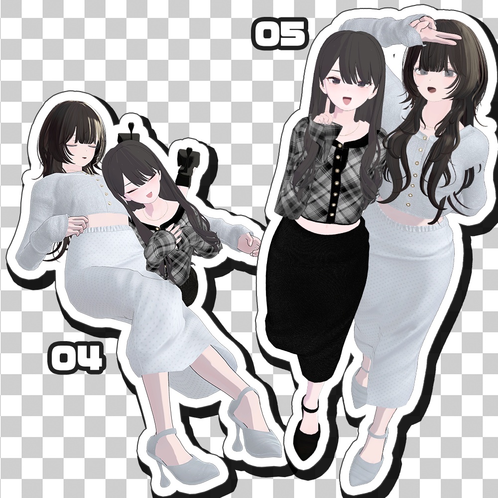 【48H限定無料配布】ポーズセット【VRChat】