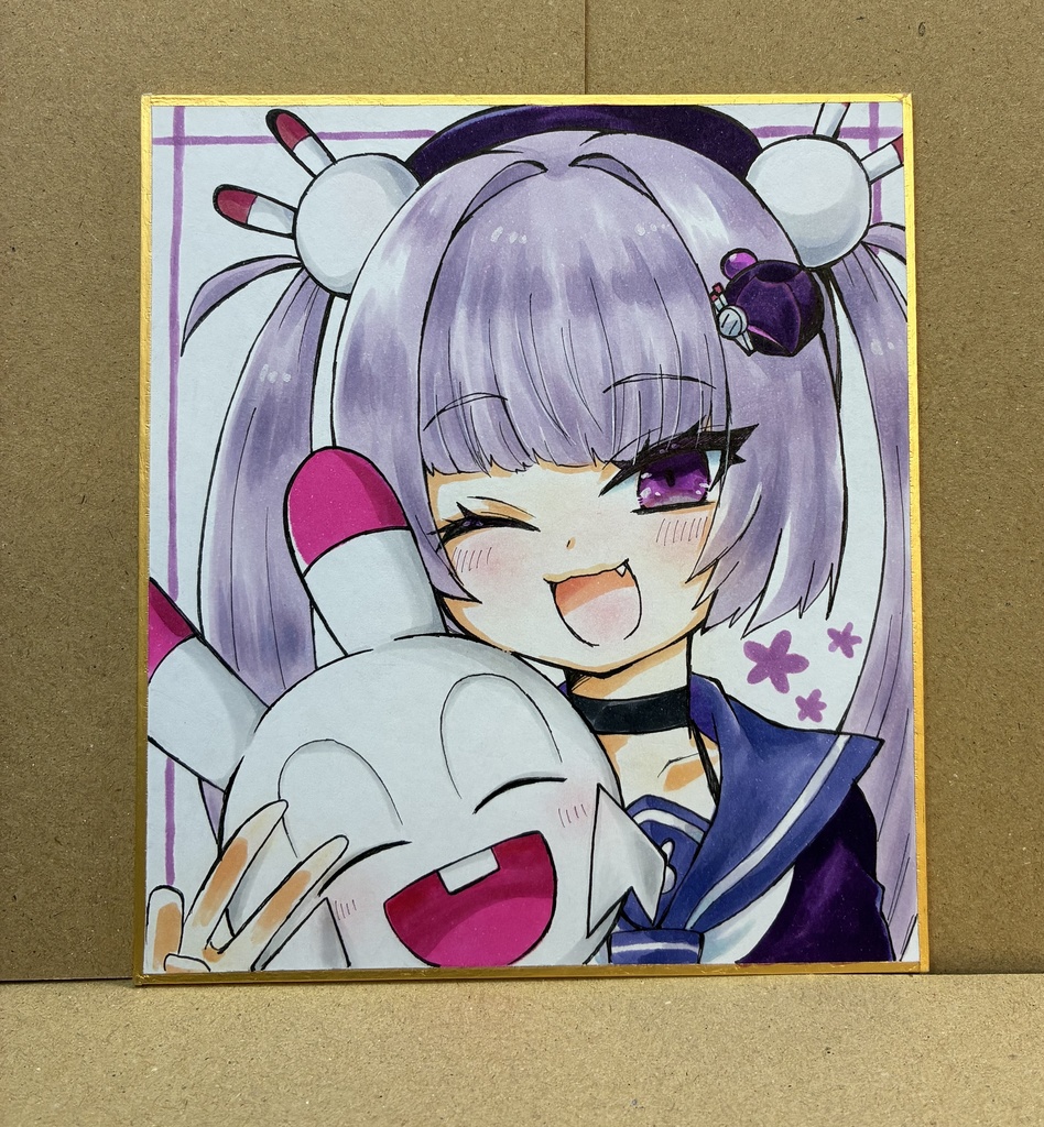 手描き色紙：ダァク(1注文につき色紙は1種まで)