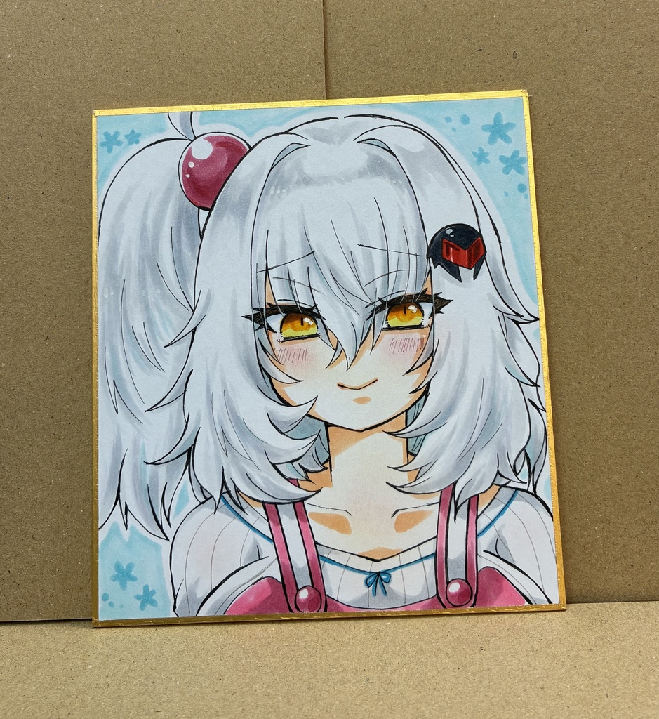 手描き色紙：シロヱ(1注文につき色紙は1種まで)