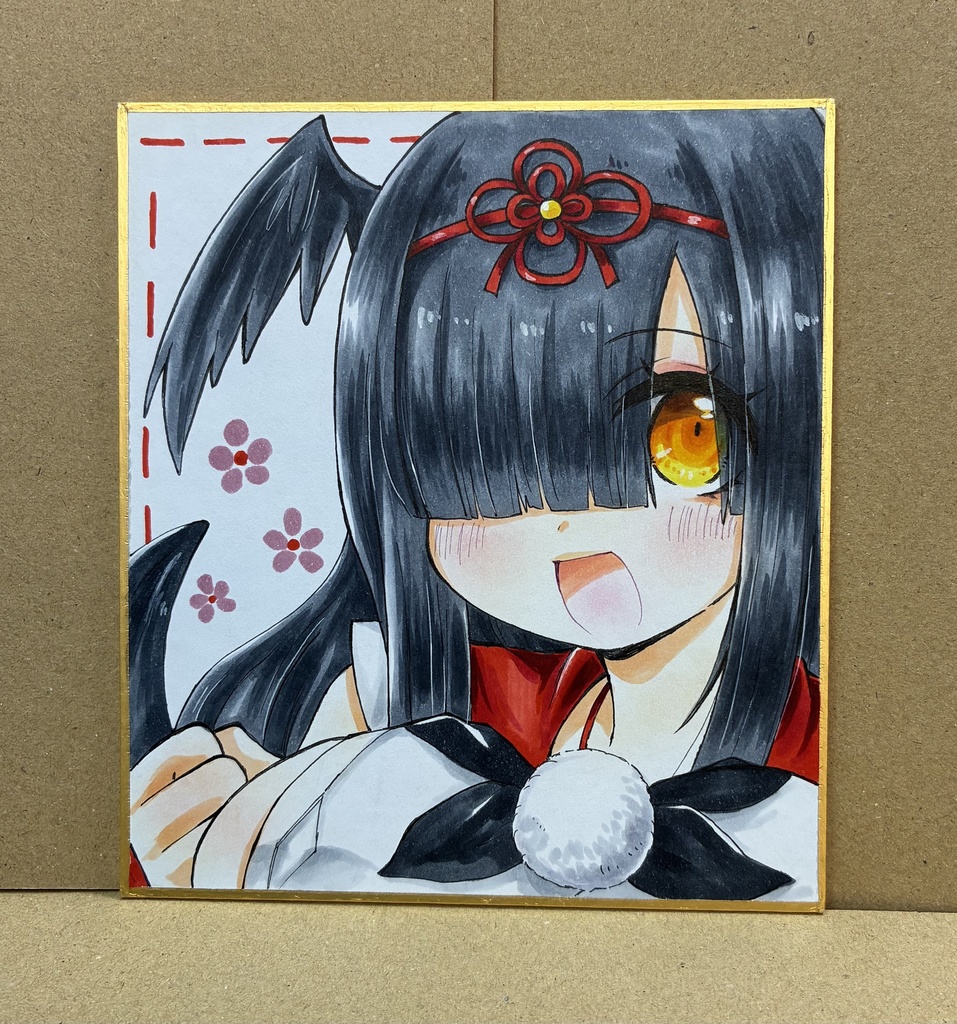 手描き色紙：ヒイロ(1注文につき色紙は1種まで)