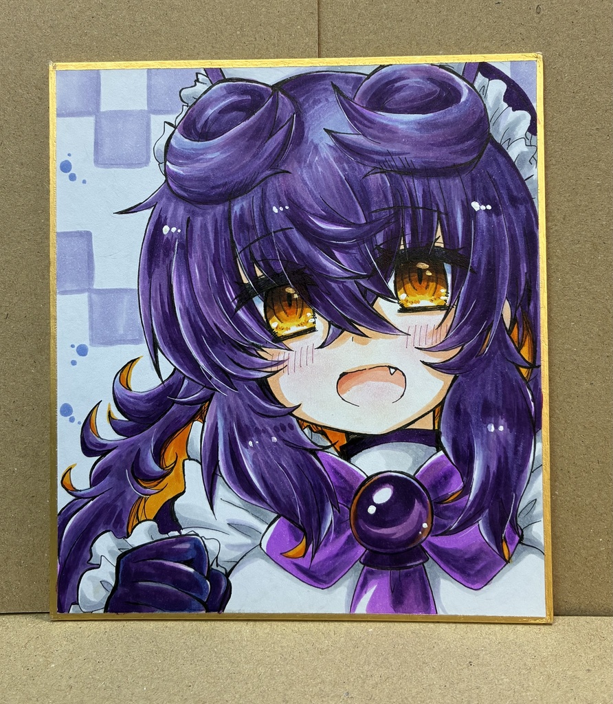 手描き色紙：プルーン(1注文につき色紙は1種まで)