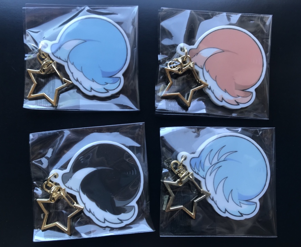 四兄弟尻尾ストラップ