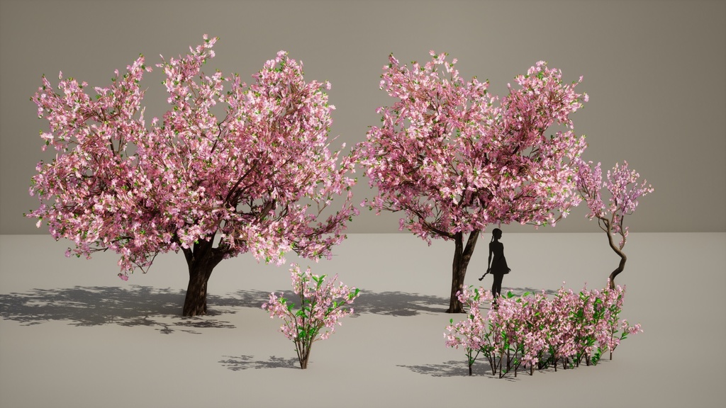 5 ツツジ3Dモデルデータパック