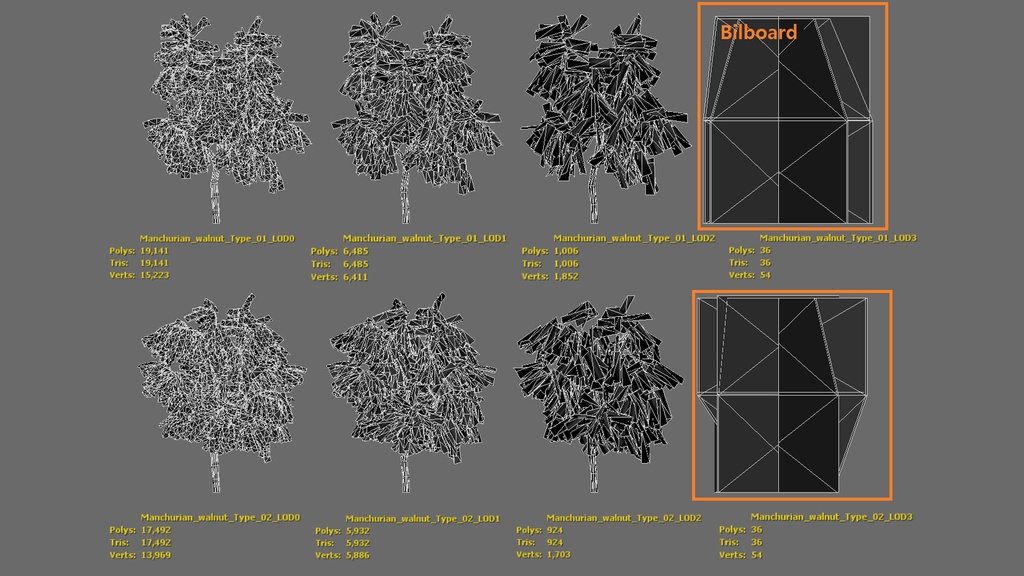 リアルな楓の木3Dモデルコレクション