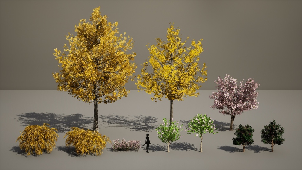 ソウルの緑:リアル3D街路樹セット 01