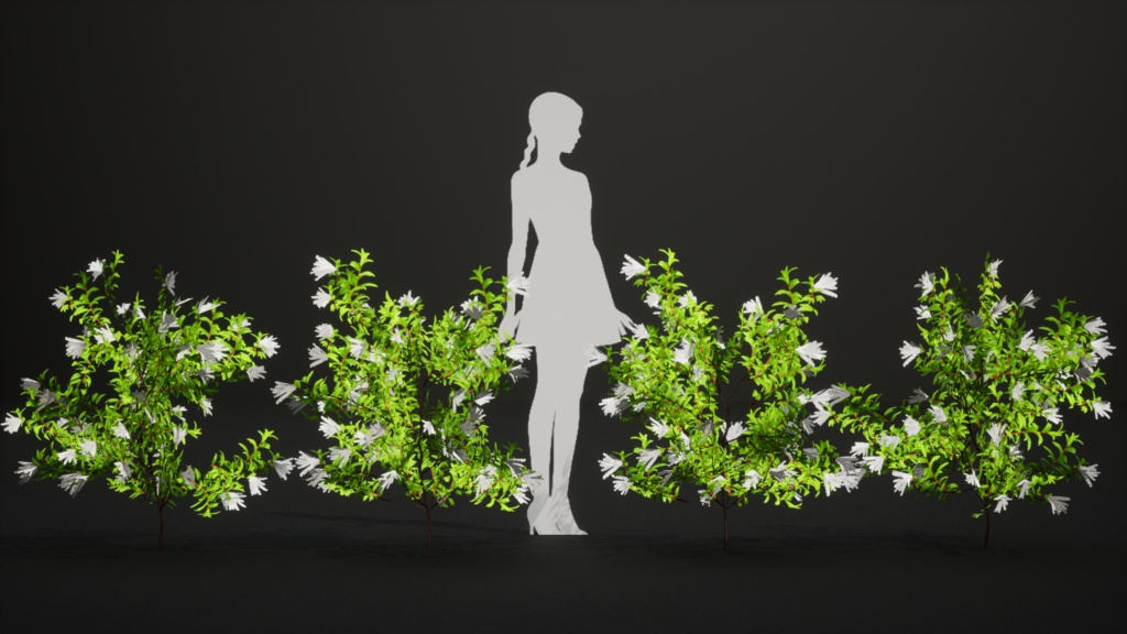 幻の金剛ナナカマド:韓国の希少植物3Dモデル