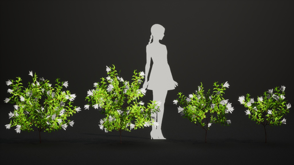 幻の金剛ナナカマド:韓国の希少植物3Dモデル