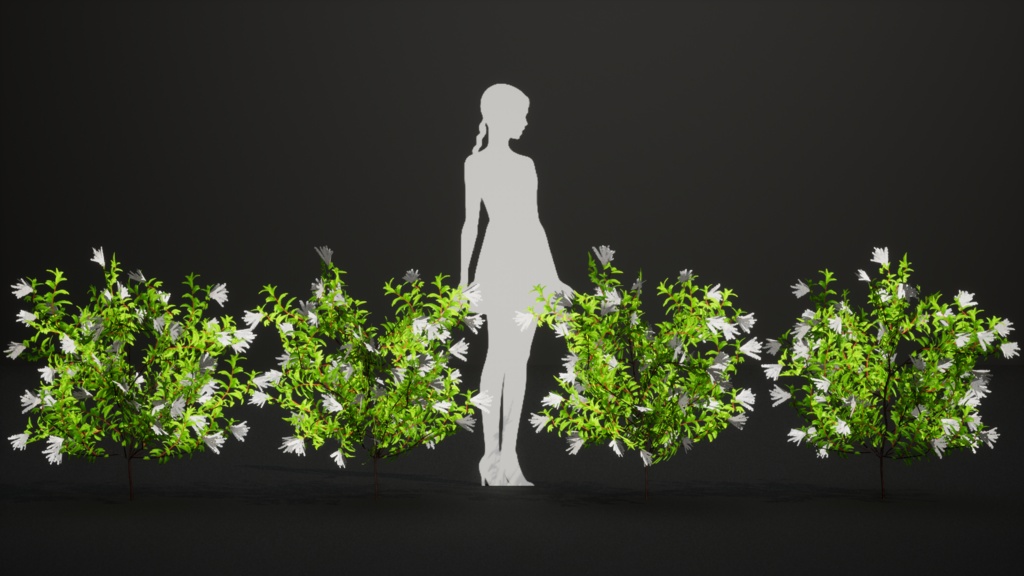 幻の金剛ナナカマド:韓国の希少植物3Dモデル