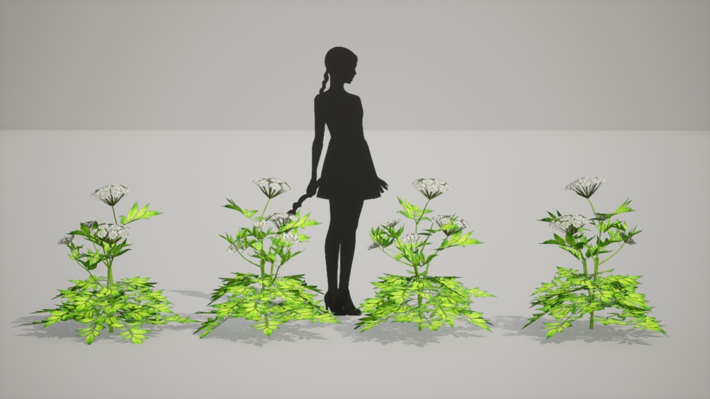 白束自慢:Korean weigelaの3Dモデル