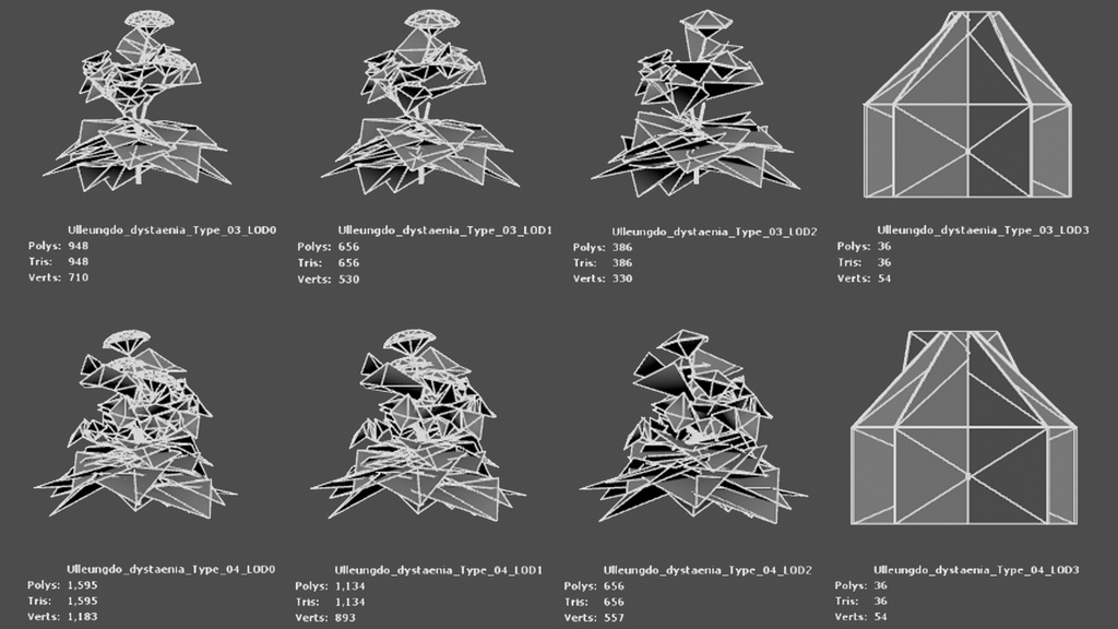 白束自慢:Korean weigelaの3Dモデル