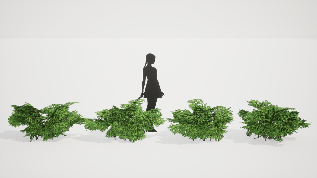 神秘の森の守護者:ツガの3Dモデル