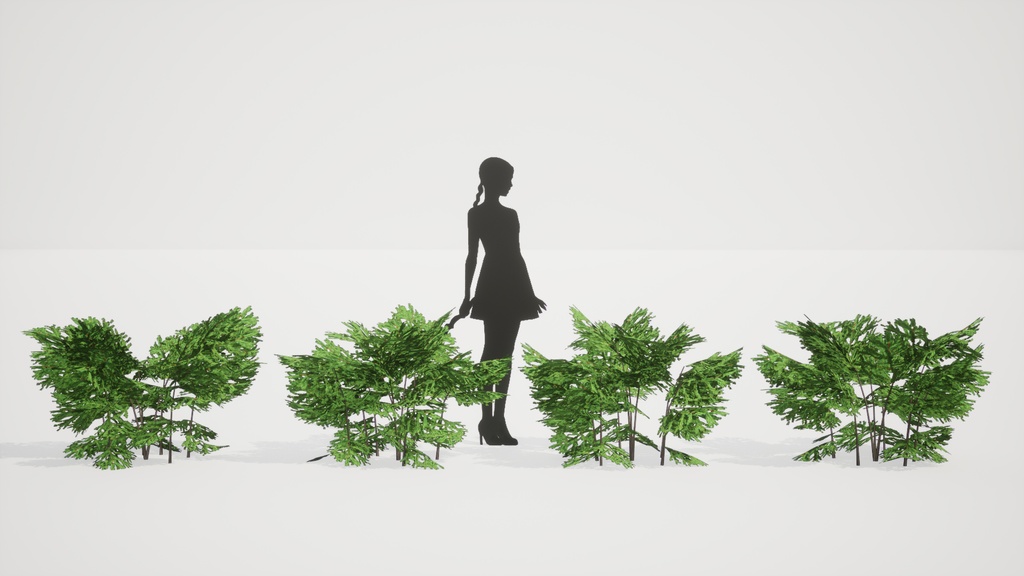 神秘の森の守護者:ツガの3Dモデル