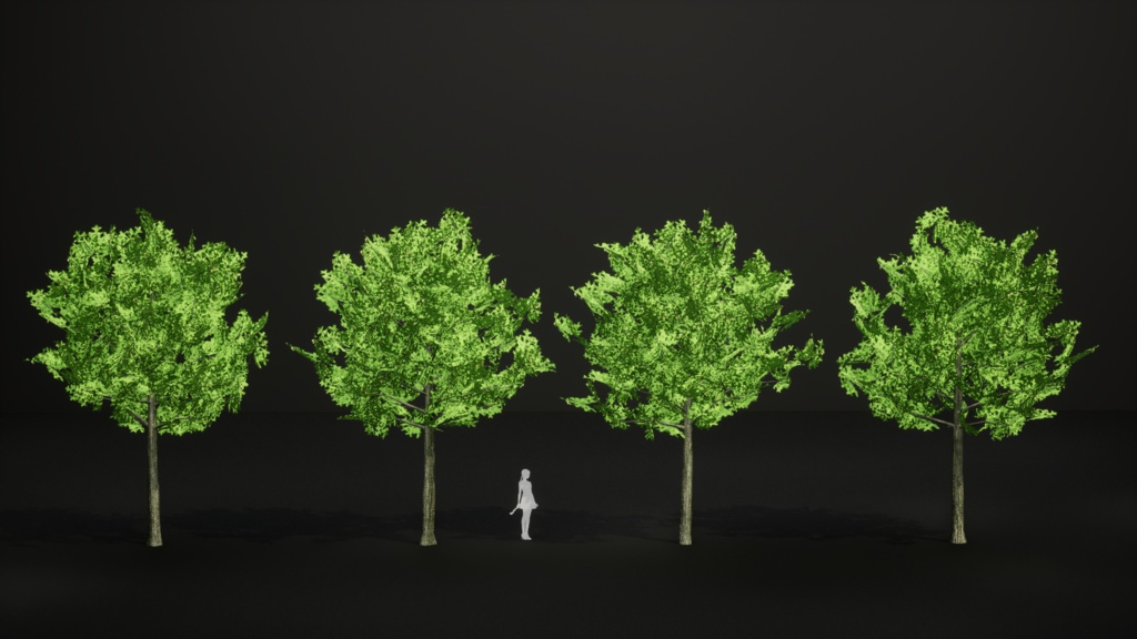 東洋の宝木:ビャクシンの3Dモデル