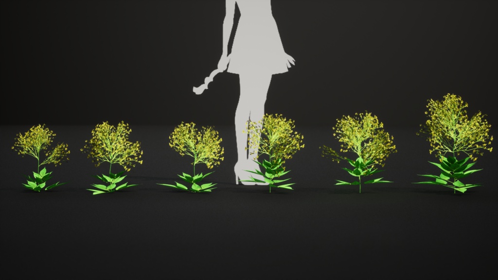 6希少なハワイの花 ビデンス・フォーブシー 3Dモデル