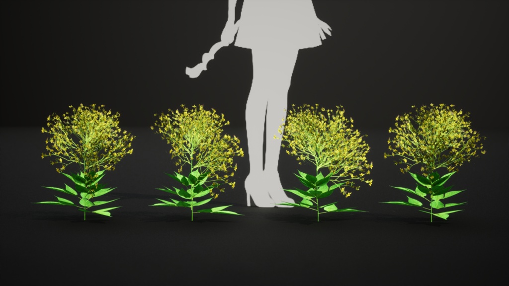 6希少なハワイの花 ビデンス・フォーブシー 3Dモデル