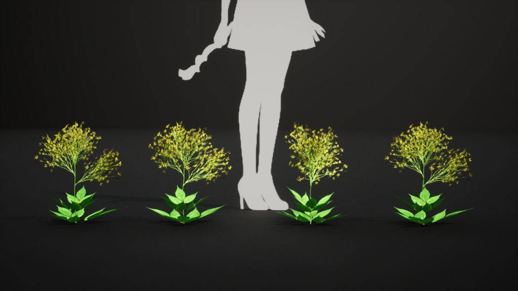 6希少なハワイの花 ビデンス・フォーブシー 3Dモデル