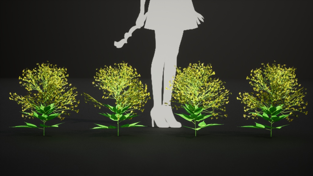 6希少なハワイの花 ビデンス・フォーブシー 3Dモデル