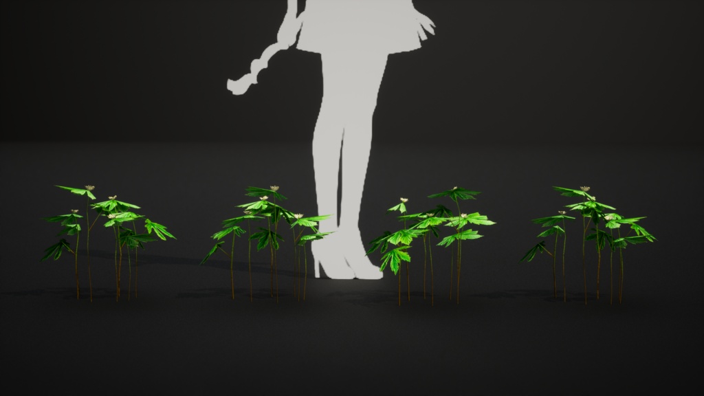 希少な薬草 ゴールデンシール 3Dモデル