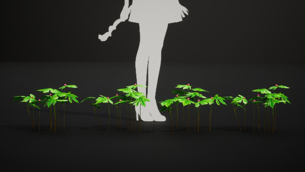 希少な薬草 ゴールデンシール 3Dモデル