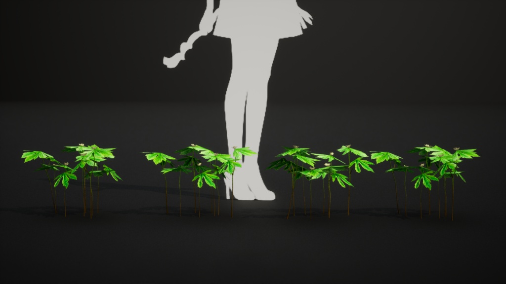 希少な薬草 ゴールデンシール 3Dモデル