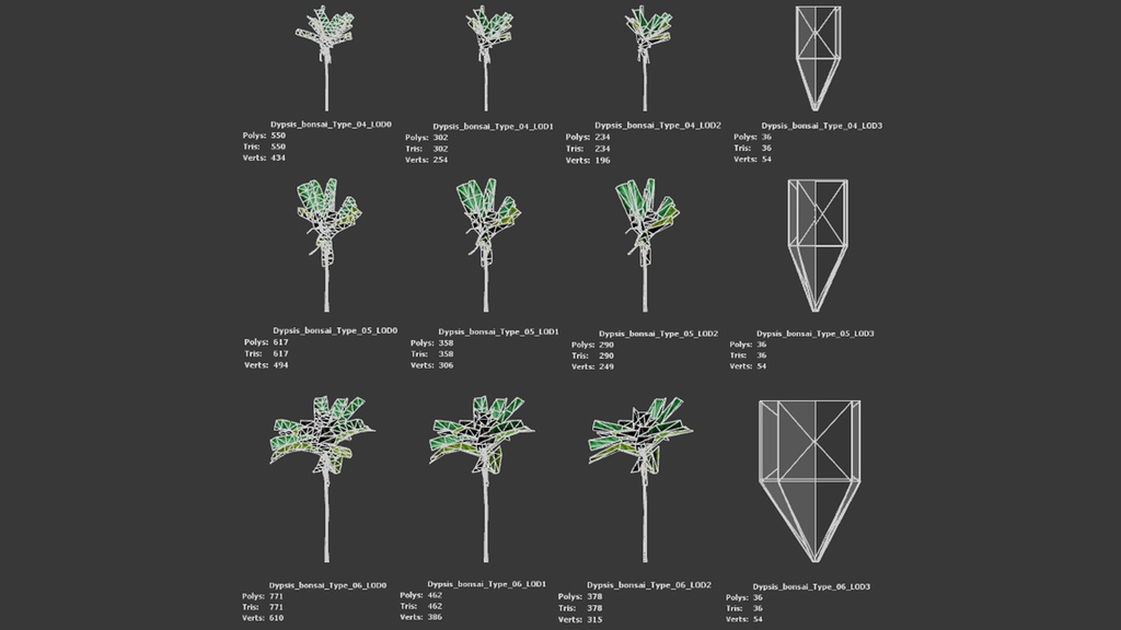 小さな奇跡 ディプシス・ボンサイ 3Dモデル