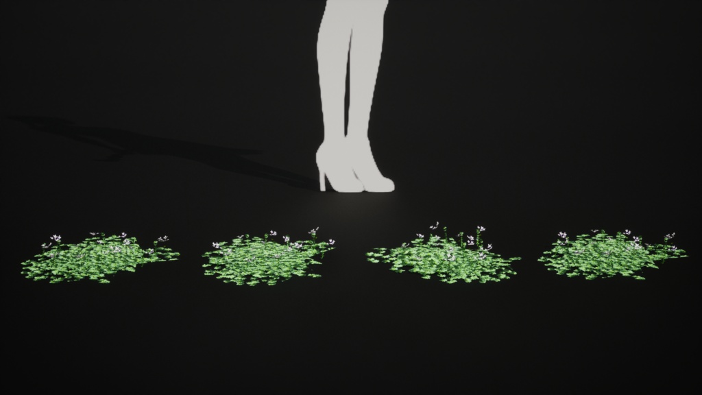 トルコの希少植物 ガリウム・ペスタロッツァエ 3Dモデル