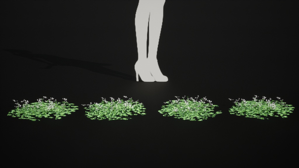 トルコの希少植物 ガリウム・ペスタロッツァエ 3Dモデル