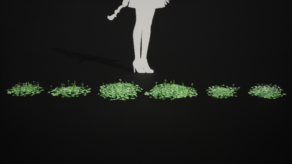 トルコの希少植物 ガリウム・ペスタロッツァエ 3Dモデル