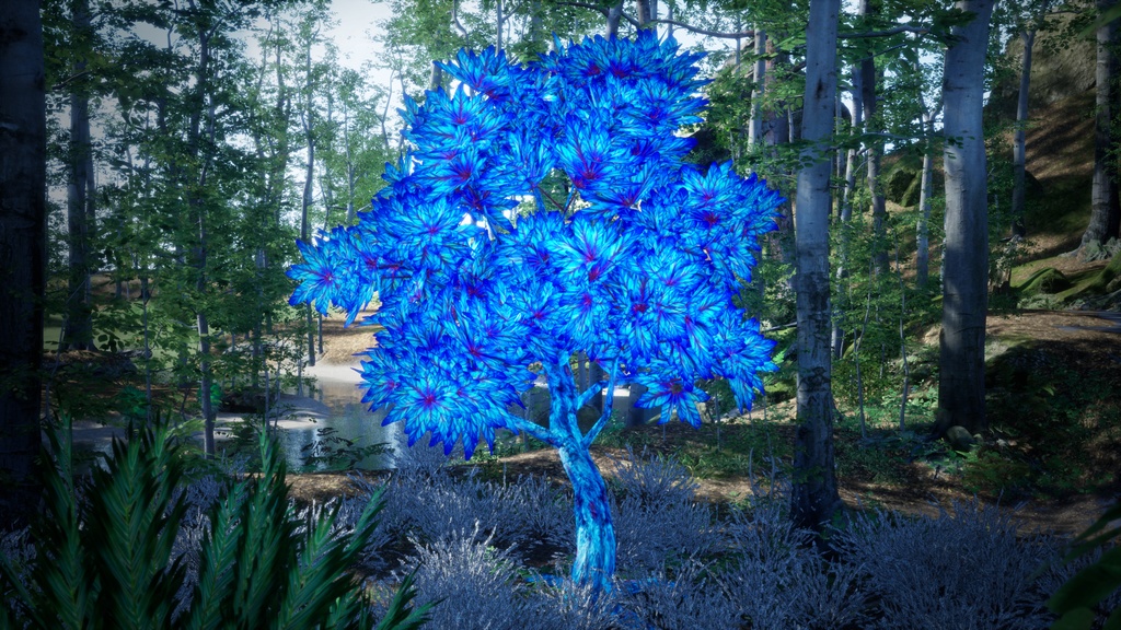 幻想の青い果実 アズール・ブルームフルーツ・ツリー 3Dモデル