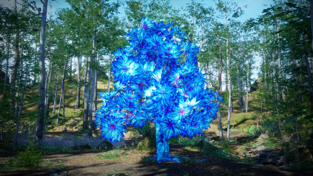 幻想の青い果実 アズール・ブルームフルーツ・ツリー 3Dモデル