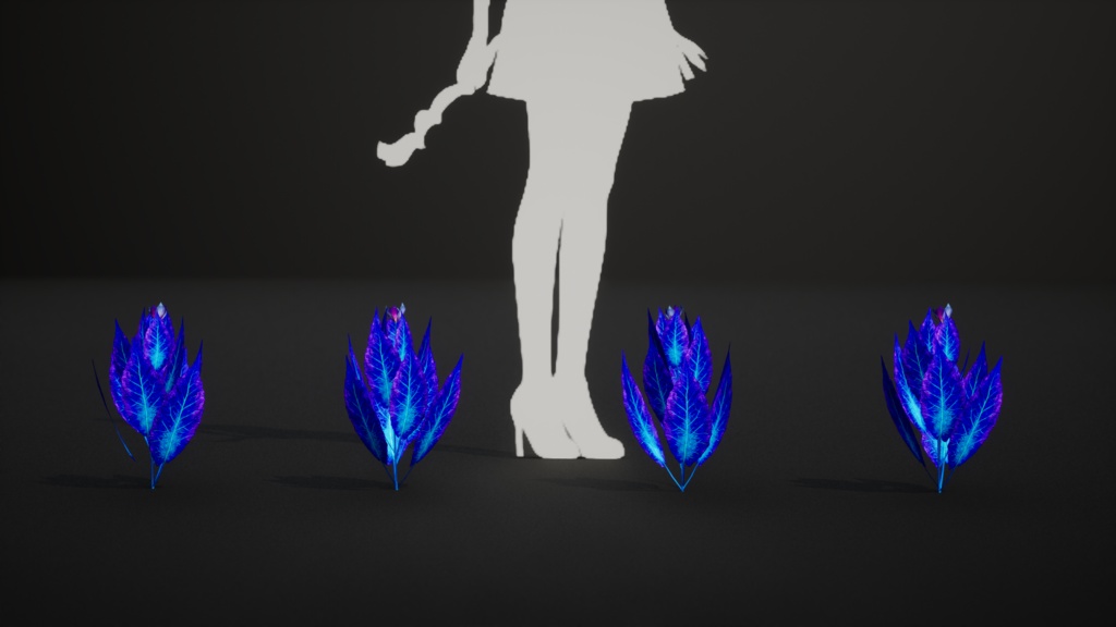 幻想の青いシダ エーテリアル・サファイア・フェルン 3Dモデル