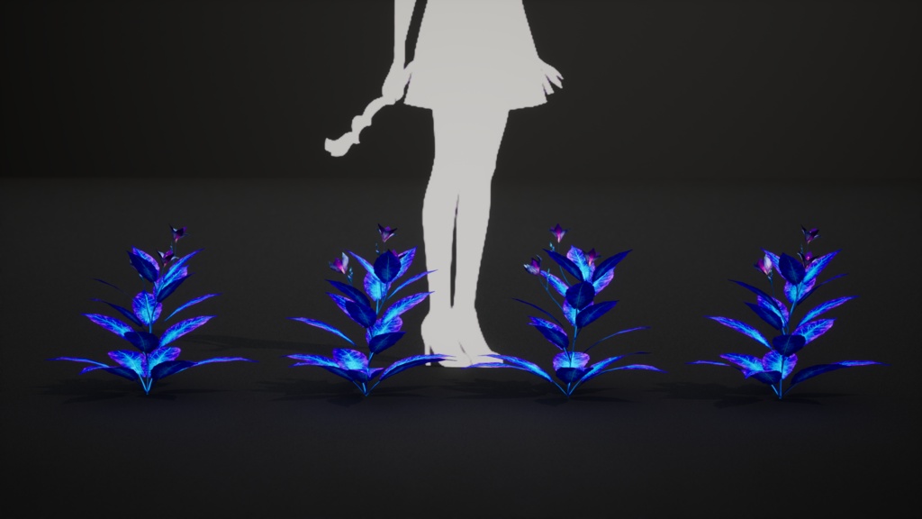 幻想の青いシダ エーテリアル・サファイア・フェルン 3Dモデル