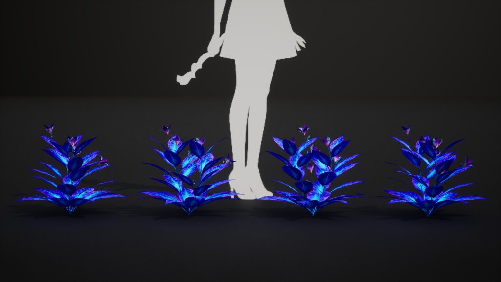 幻想の青いシダ エーテリアル・サファイア・フェルン 3Dモデル